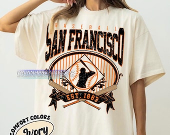 Retro San Francisco Baseball Shirt, Comfort Colors® Shirt, Baseball San Francisco T-shirt, San Francisco Fan Gift
