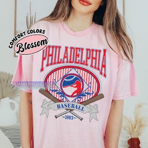 Philadelphia Baseball Shirt, Vintage Sports T-Shirt, Comfort Colors Graphic Tee, Retro Distressed Baseball Fan Gift