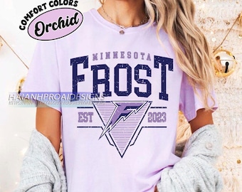 Comfort Colors® Vintage Minnesota Frost T-shirt, Vintage Frost T-shirt, Minnesota Hockey Women T-shirt, Hockey Women, Frost T-shirt