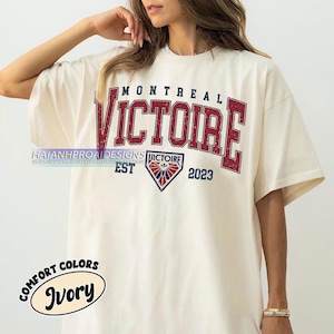 Montreal Victoire Hockey Vintage Comfort Colors T- Shirt, Comfort Colors Youth Adult Unisex T-shirt