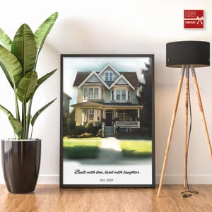 Custom Watercolor House Portrait,Watercolor House Painting,Personalized Housewarming Gift,First Home Gift,Realtor Closing Gift,Home Portrait