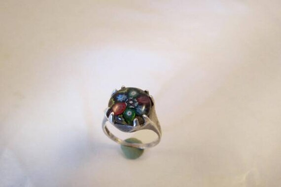 VTG British Hallmarked & Artist Signed Millefiori… - image 1