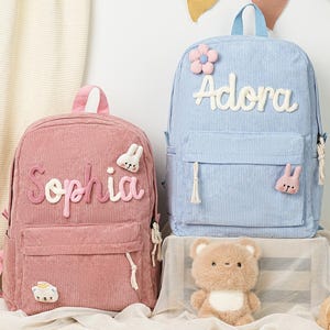 Custom Toddler Backpack,Children's  School Bag,Back To School Gift,Personalized Kids Name Backpack,Kids Book Bag,Handmade School Bag for Kid