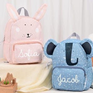 Sac à dos animal personnalisé,Cadeaux de rentrée,Sac à dos personnalisé avec nom,Cartable pour enfant,Sac à dos pour jardin d'enfants,Cadeaux pour tout-petit