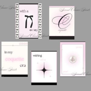 Coquette Poster Print | Aesthetic Coquette Room Decor | Printable Coquette Wall Art | Digital Download