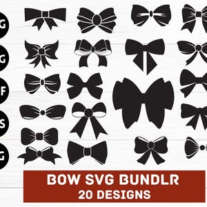 Boho lint Svg bundel, coquette Bow Svg, lint Svg, Bow Svg Png, Hair Bow Svg, vlinderdas Svg, hand loting boog Clipart, boog Png gesneden bestand Cricut