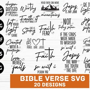 Mega paquete de SVG cristianos, paquete de Escrituras, SVG de versículos bíblicos, paquete de SVG religiosos, SVG de Jesús, SVG de Dios, paquete de SVG de fe, archivo SVG cristiano