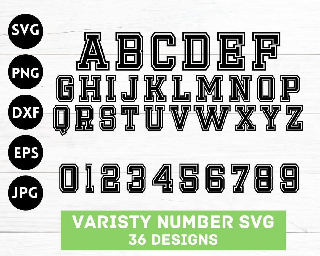 Varsity Font College Font Sport Font Bold Font Baseball Font Soccer ...