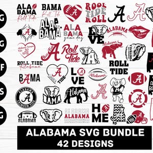 Svg Alabama, Alabama Png, Alabama Crimson Svg, sweat-shirt Alabama, Crimson Svg, Alabama Football Svg, fichiers Svg Alabama State pour Cricut