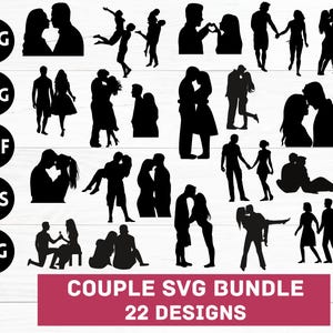 Paar SVG Bundle, passendes Paar svg, Paar svg für Shirt, Valentine svg, His and Hers svg, SVG Für Cricut, Silhouette, PNG Sublimation