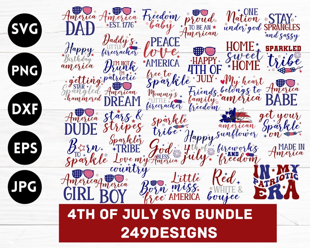 4th of July SVG Bundle, July 4th SVG, Fourth of July Svg, America Svg ...