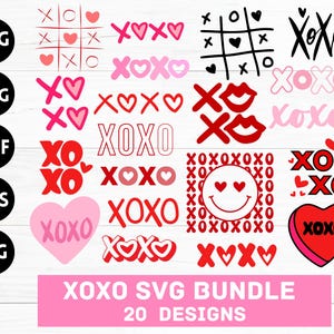 Mega Bundle PNG SVG Saint-Valentin | Citations de la Saint-Valentin | Paillettes Saint-Valentin PNG | Amour Xoxo png Cricut & Silhouette | Chemises Saint-Valentin