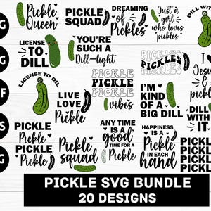 sottaceti svg bundle cricut sottaceti png bundle design maglietta sottaceti vettore clipart eps dxf jpg uso commerciale gratuito