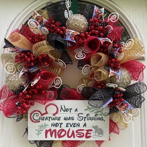 Mickey Mouse and Friends Christmas Wreath