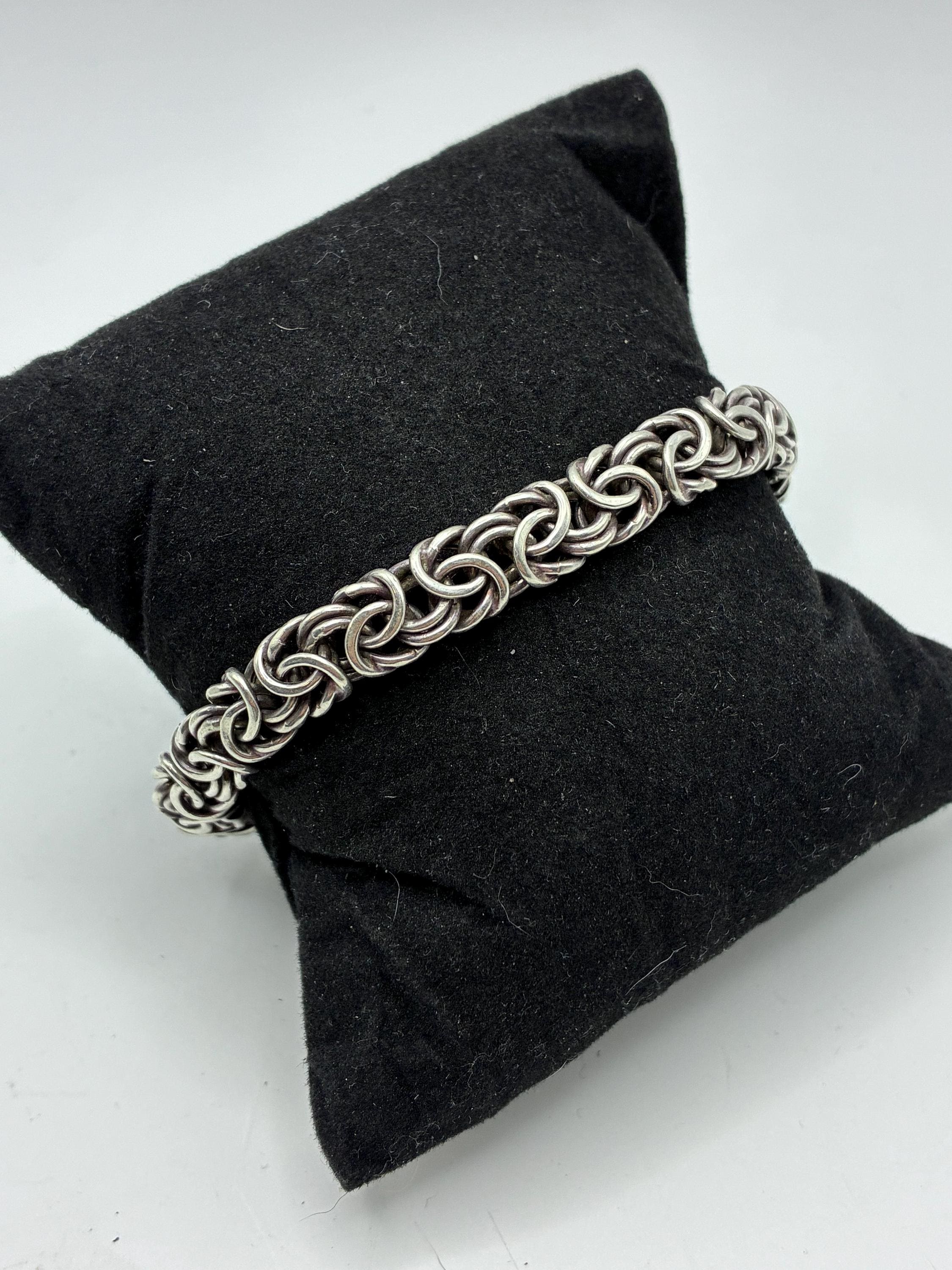 Vintage Sterling Silver Italian Bracelet - Etsy