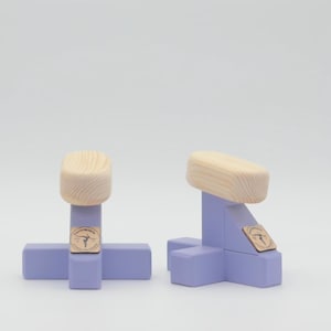 Mini Handstand Canes | Gymnastics Equipment | Handstand Bars & Wooden Parallettes | Gymnastics Blocks | Calisthenics Training | Home Workout image 11