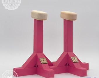 Handstand Canes | Gymnastics Equipment | Handstand Bars & Wooden Parallettes | Gymnastics Blocks | Calisthenics Training | Pink Home Gym