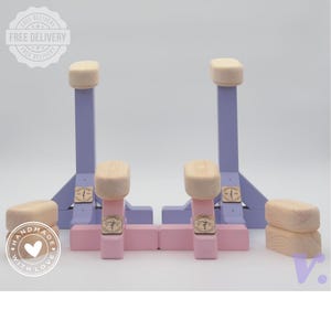 Gymnast-cadeauset | Calisthenics-trainingsapparatuur | Handstandstokken en -parallettes | Gymnastiekstangen, blokken | Lilaroze thuisworkout