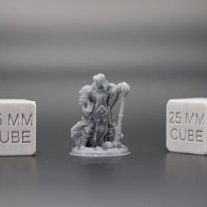 Cleric with Hammer Paladin 32mm Miniature Dnd Skirmish