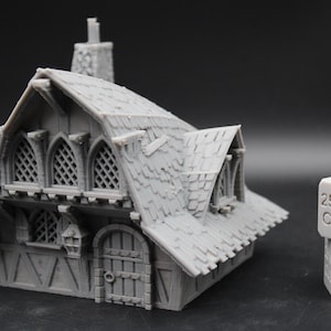Tabletop Terrain Fantasy Halfling Shipwright Tool Shed Dnd RPG wargame skirmish 28mm