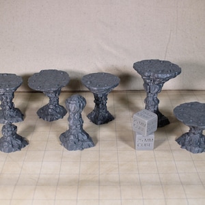 Tabletop Terrain Raised Pedestal Flat Rocks Dnd RPG wargame skirmish 28mm 32mm