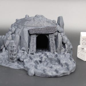Tabletop Terrain Forest Barrow Burial Mound Tomb Dnd RPG Wargame Skirmish 28mm