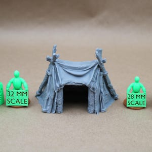 Tabletop Terrain Tent Command Chief Barbarian Orc Goblin 28mm skirmish rpg wargame