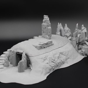 Tabletop Terrain Crypt Burial Mound Barrow Dnd RPG wargame skirmish 28mm 32mm BC2