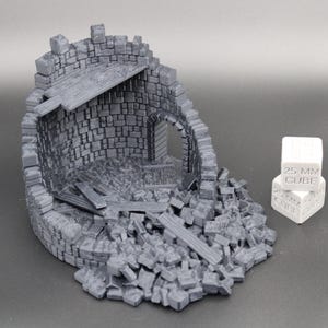 Tabletop Terrain Outpost Garrison Tower Ruins 28mm skirmish rpg wargame