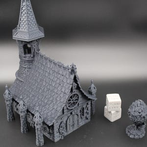 Tabletop Terrain Chapel Temple Church Dnd RPG wargame skirmish 28mm