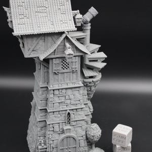 Tabletop Terrain Fantasy Astromancer Wizard Tower Dnd RPG wargame skirmish 28mm