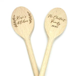 Custom Engraved Wooden Spoon