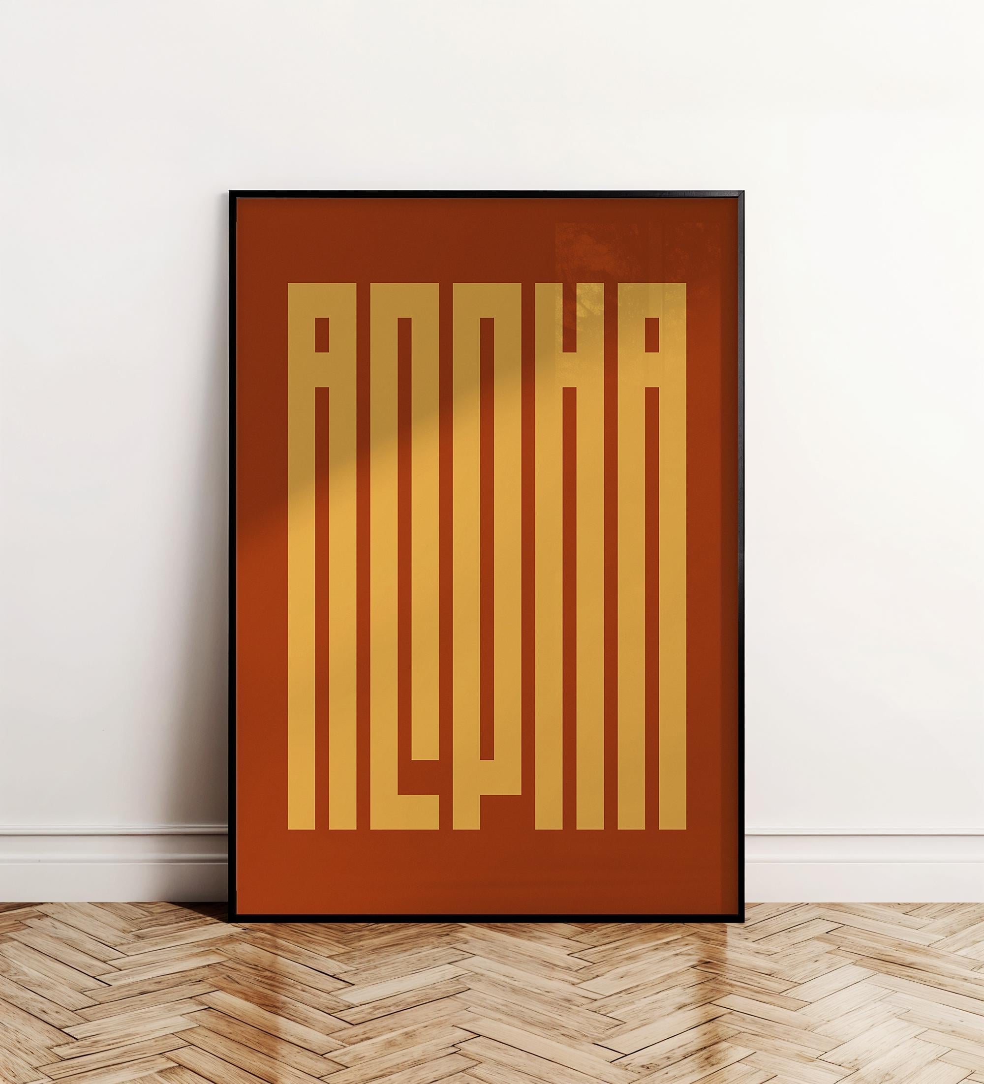 Alpha Typography Poster | Quote Poster | Inspirational Home Decor - Etsy