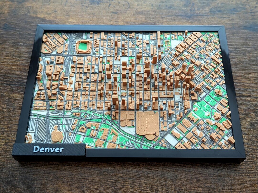 Denver Colorado 3D Miniature - Etsy