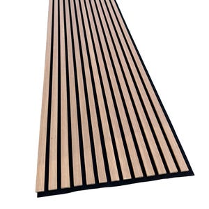 Oak Wood Slat Wall Panel, Soundproof Modern Interior
