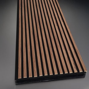 Walnut Wood Slat Wall Panel: Acoustic Interior Design
