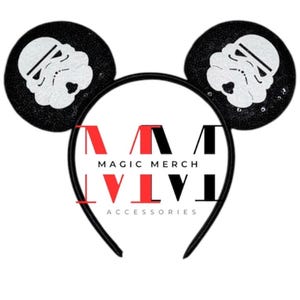 Stormtrooper inspired headband | No Bow | Disneyland | Mickey ears | Mouse Ears | Star Wars
