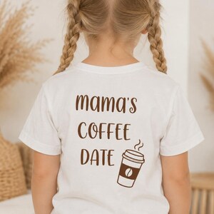 Mamas Coffee Date- Bügelbild-Transferfolie Kinderbekleidung