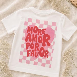 More Amor Por Favor DTF Bügelbild A5 | Kinder Bügelbild | Retro Aufbügler | DTF Transfer | DIY Textiltransfer