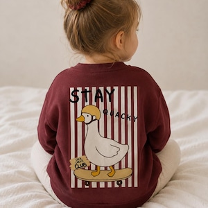 Stay Quacky – Transferencia termoadhesiva A5 DTF | Pato genial en patineta | Hazlo tú mismo para camisetas, sudaderas con capucha y ropa infantil