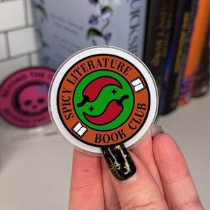 Spicy Literature Book Club eReader Grip | Phone Grip | eReader Holder | Book Lover Gift | Bookish Accessories | Reading Gift | Kindle Grip