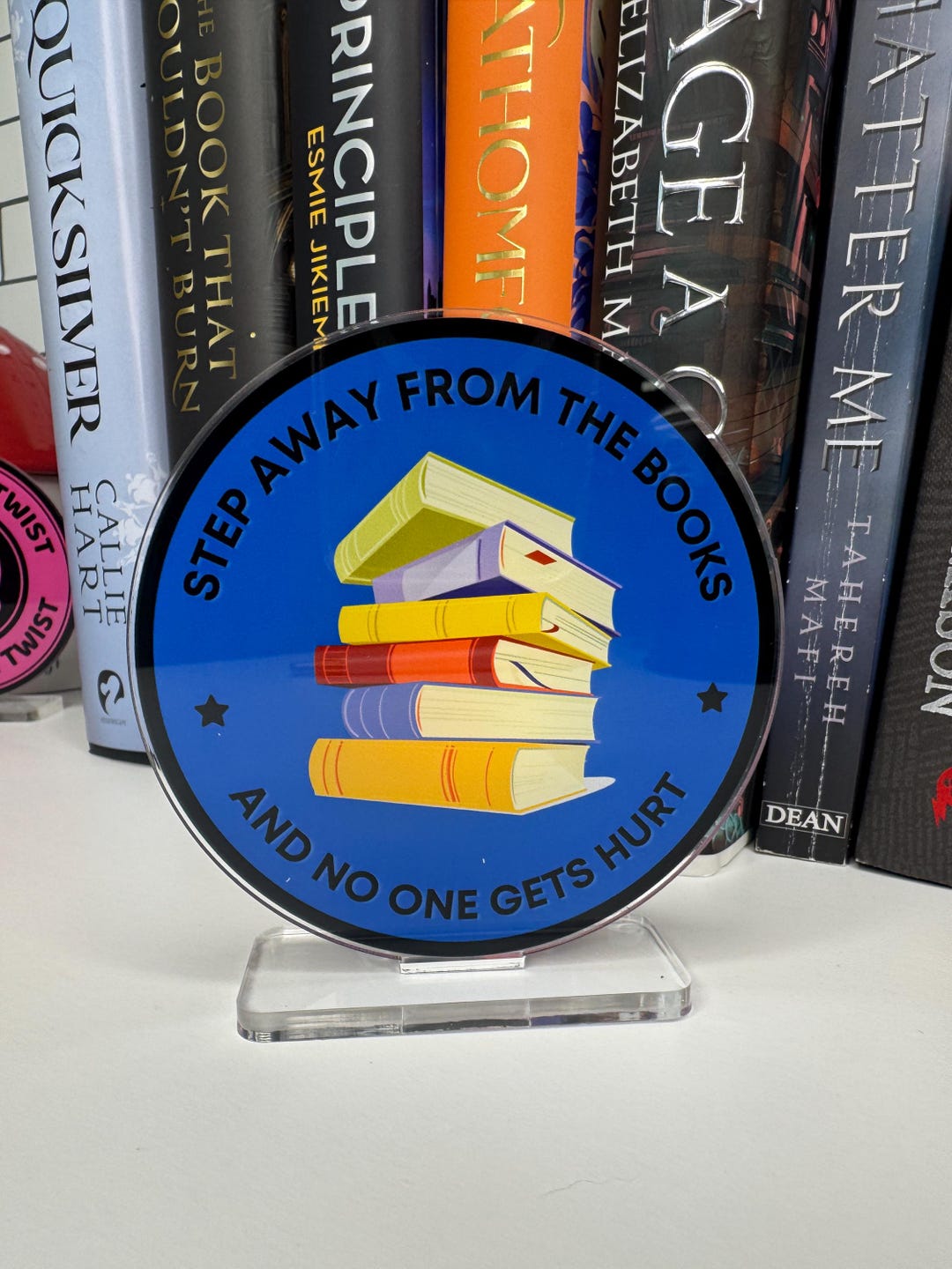 Step Away From the Books Shelf Buddy Standee | Book Lover Gift ...
