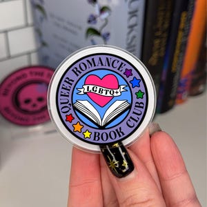 Queer Romance Book Club eReader Grip | Phone Grip | eReader Holder | Book Lover Gift | Bookish Accessories | Reading Gift | Kindle Grip