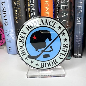 Hockey Romance Book Club boekenplank Buddy Standee | Cadeau boekenliefhebber | Leesdecoratie | Accessoires voor boekenleggers | Boekenplankdecoratie | Lezerscadeau