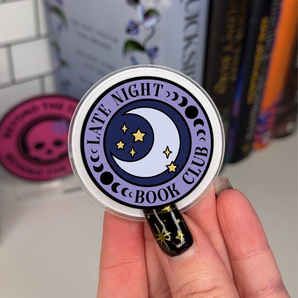 Late Night Book Club eReader Grip | Phone Grip | eReader Holder | Book Lover Gift | Bookish Accessories | Reading Gift | Kindle Grip