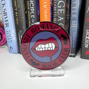 Vampierromantiek boekenclub boekenplank buddy standee | Cadeau boekenliefhebber | Leesdecoratie | Accessoires voor boekenleggers | Boekenplankdecoratie | Lezerscadeau
