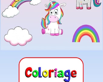 Unicorn Coloring Book