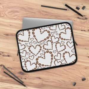 Coffee Heart laptop Sleeve