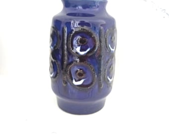Vintage Fat Lava Vase From VEB Haldensleben Nr 4077, East Germany
