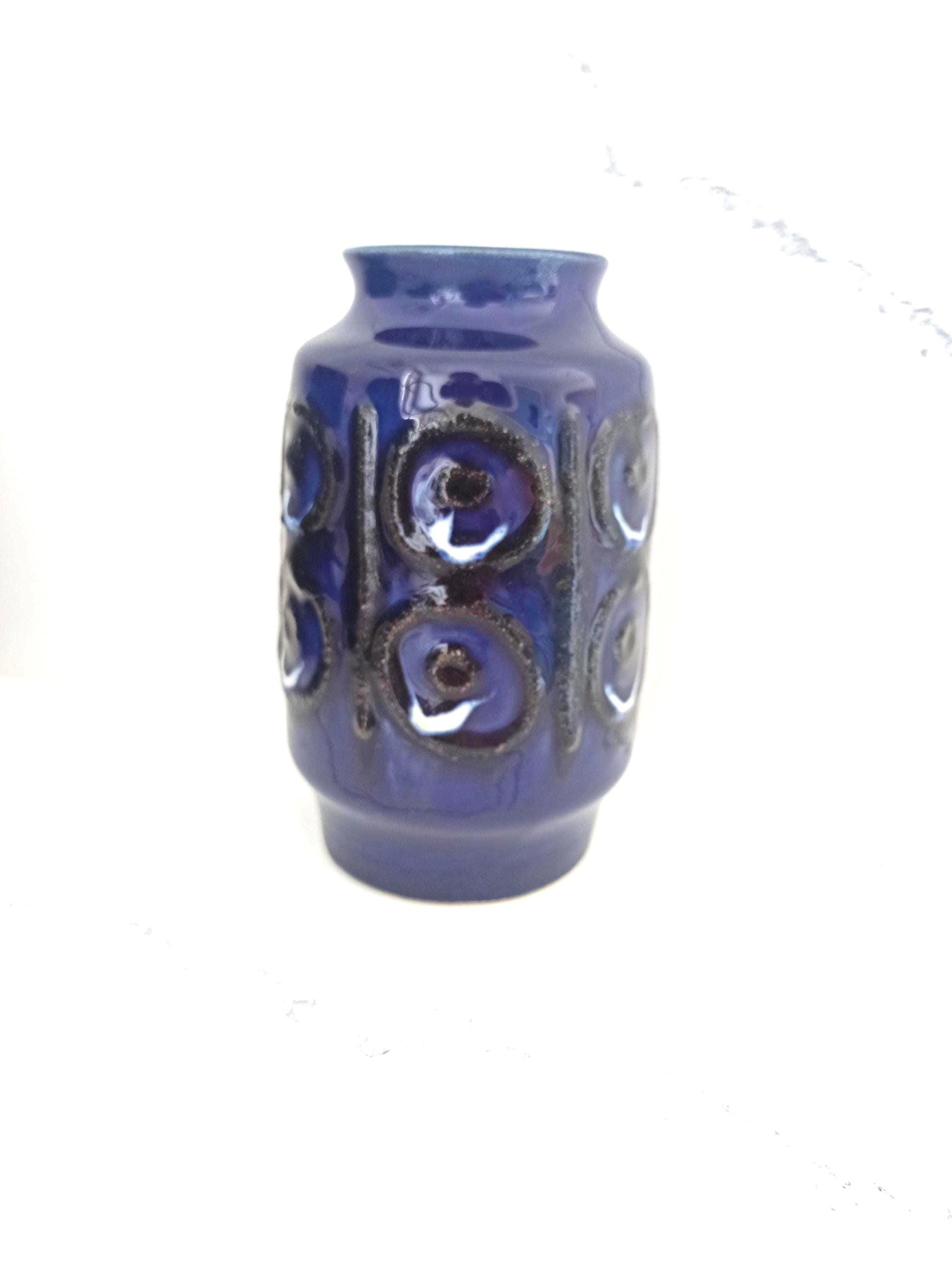 Fat lava vase blue - Etsy 日本